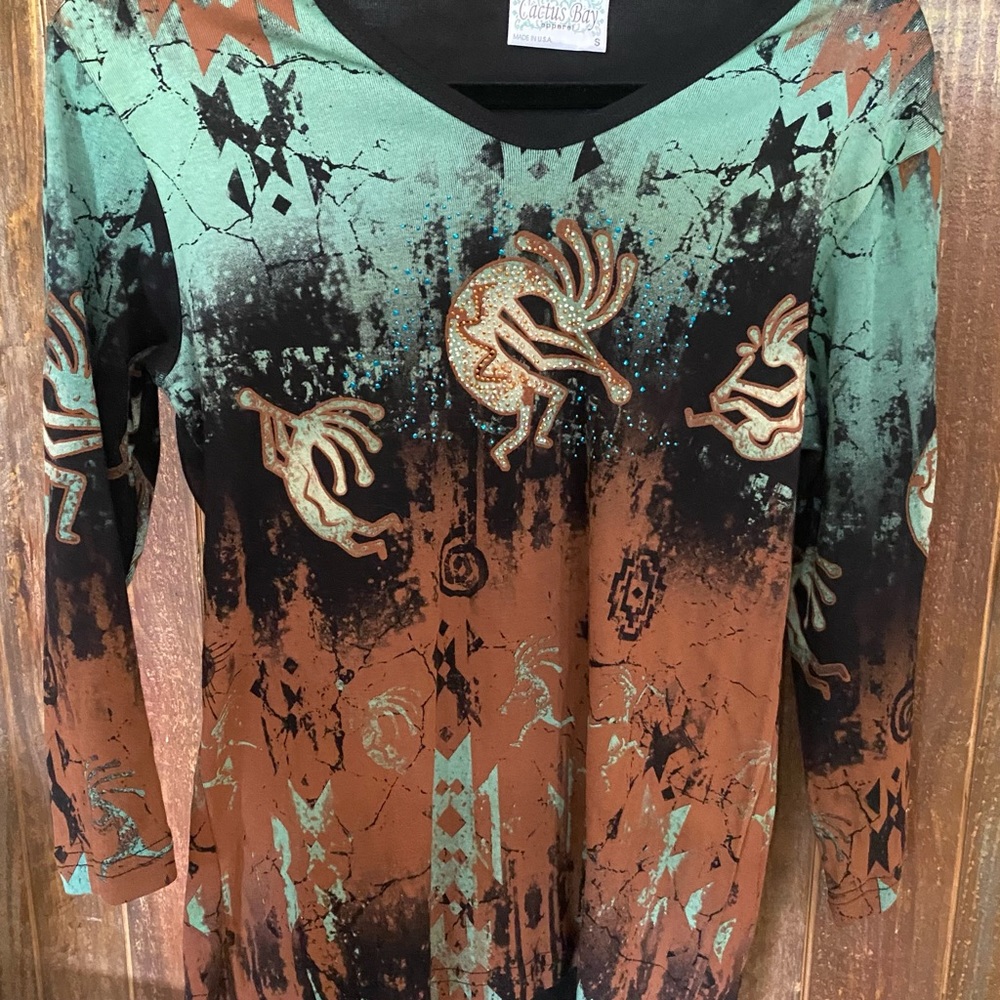 Cactus Bay Southwestern Kokopelli Shirt p3